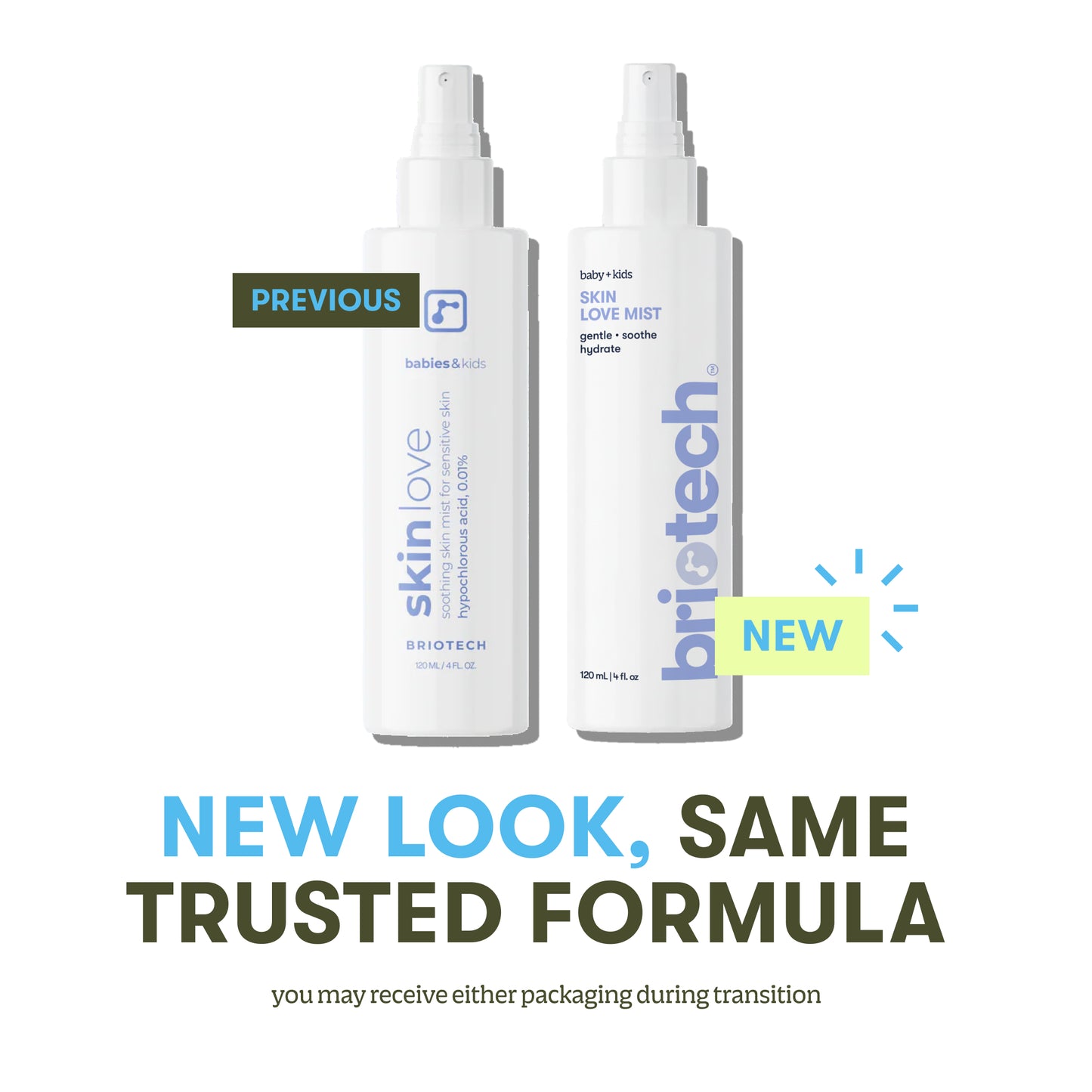 Brume d'amour pour la peau de bébé